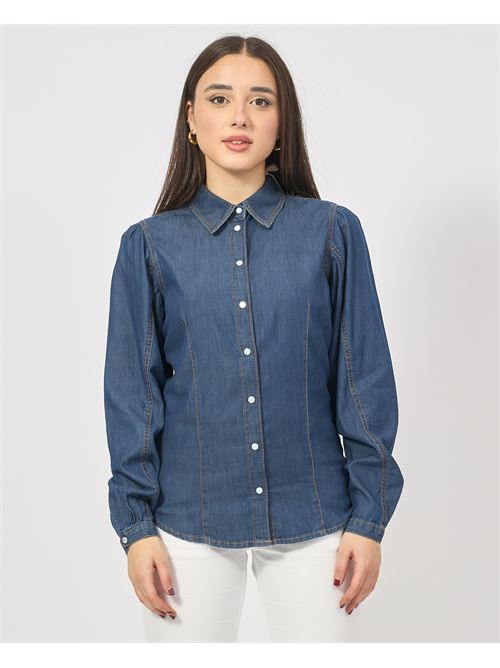 Chemise en jean Silvian Heach à col classique SILVIAN HEACH | GPP25148CABLUE DARK